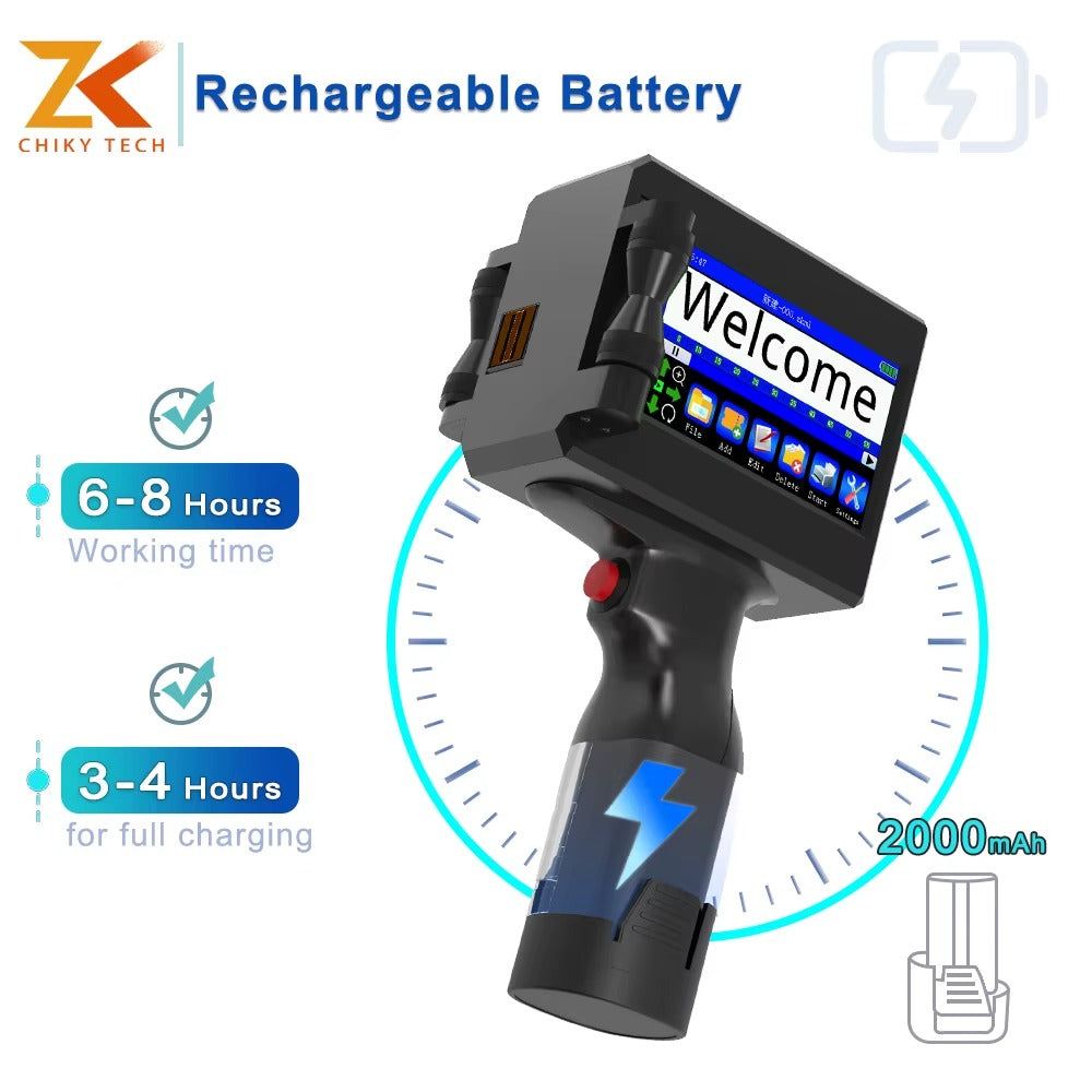 Handheld inkjeck printer