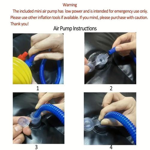 Canapé paresseux gonflable en 2 pièces avec pompe à air - Marron